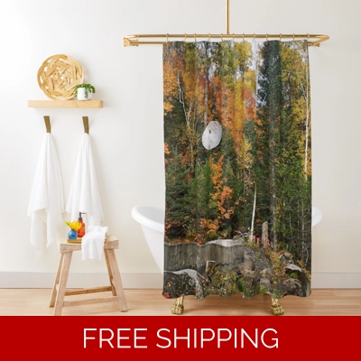 Le Studio Shower Curtain Satellite Dish Fall 2019